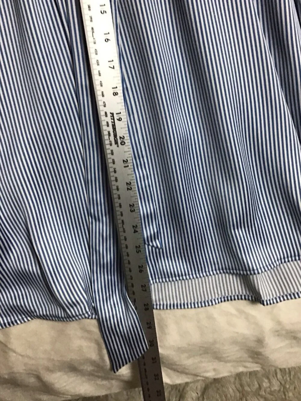 Michael Kors Women's Striped Tie-Front Shirtdress, Blueberry, Size S
